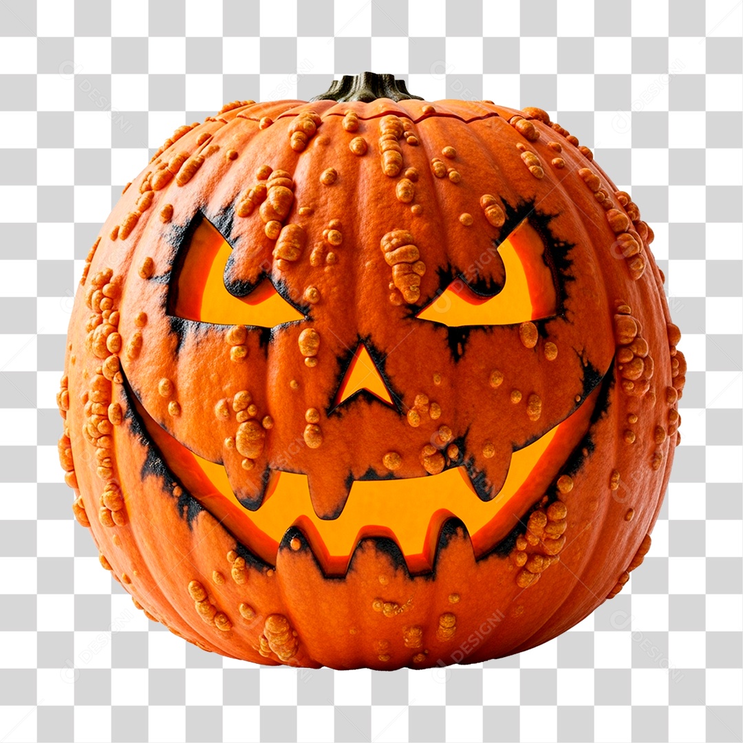 Abóbora de Halloween PNG Transparente