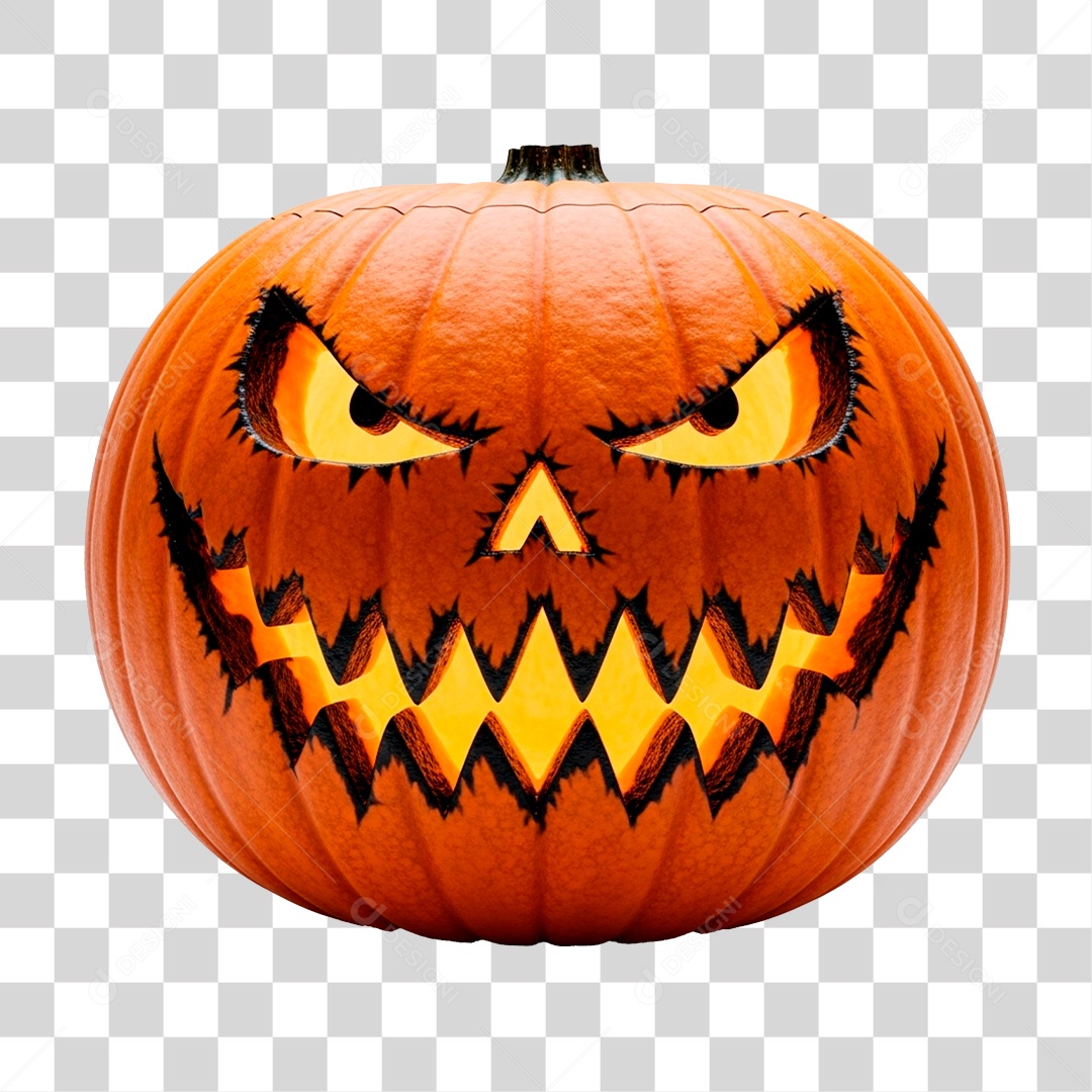 Abóbora de Halloween PNG Transparente