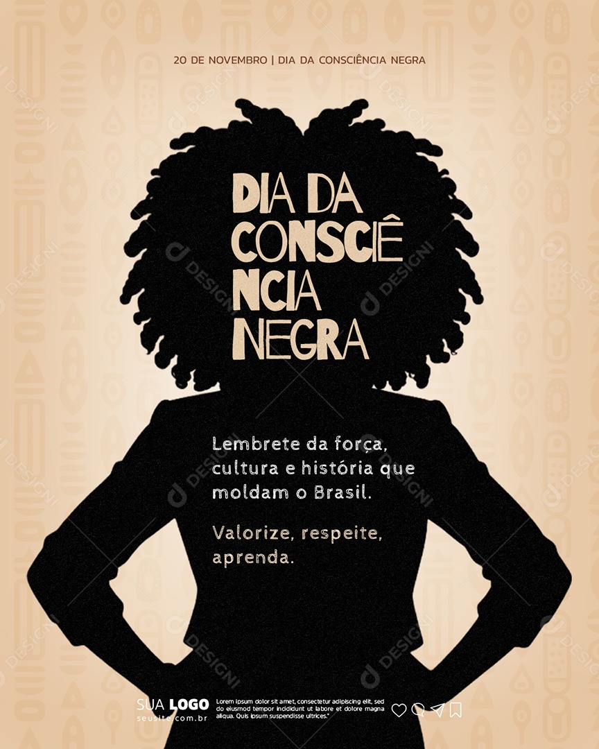 Story Dia da Consciência Negra 20 de Novembro Social Media PSD Editável (1)