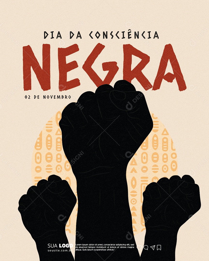 Story Dia da Consciência Negra 20 de Novembro Social Media PSD Editável
