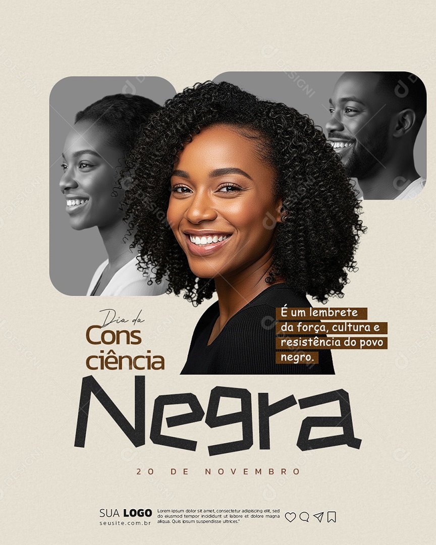 Story Dia da Consciência Negra 20 de Novembro Social Media PSD Editável