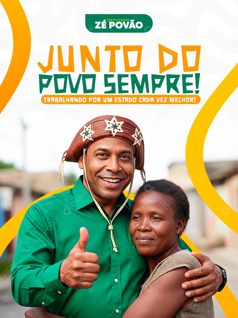 Politico Deputado Social Media PSD Editável