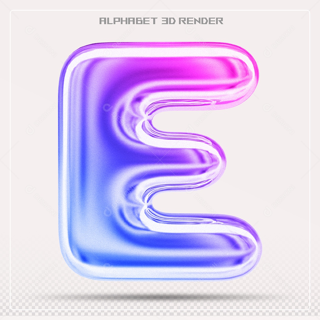 Alfabeto Letra Z Colorido Elemento 3D Para Composição PSD