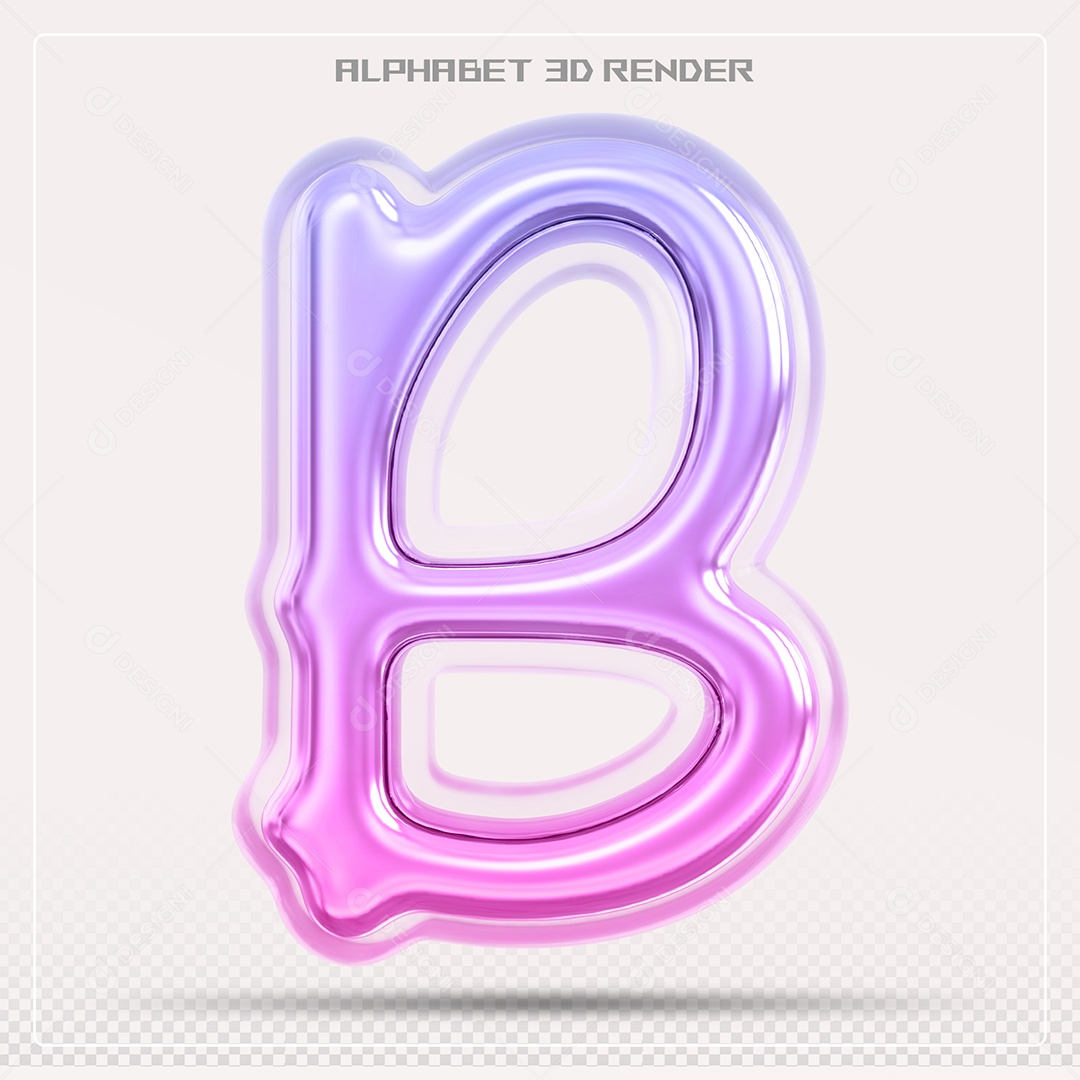 Alfabeto Letra Z Colorido Elemento 3D Para Composição PSD