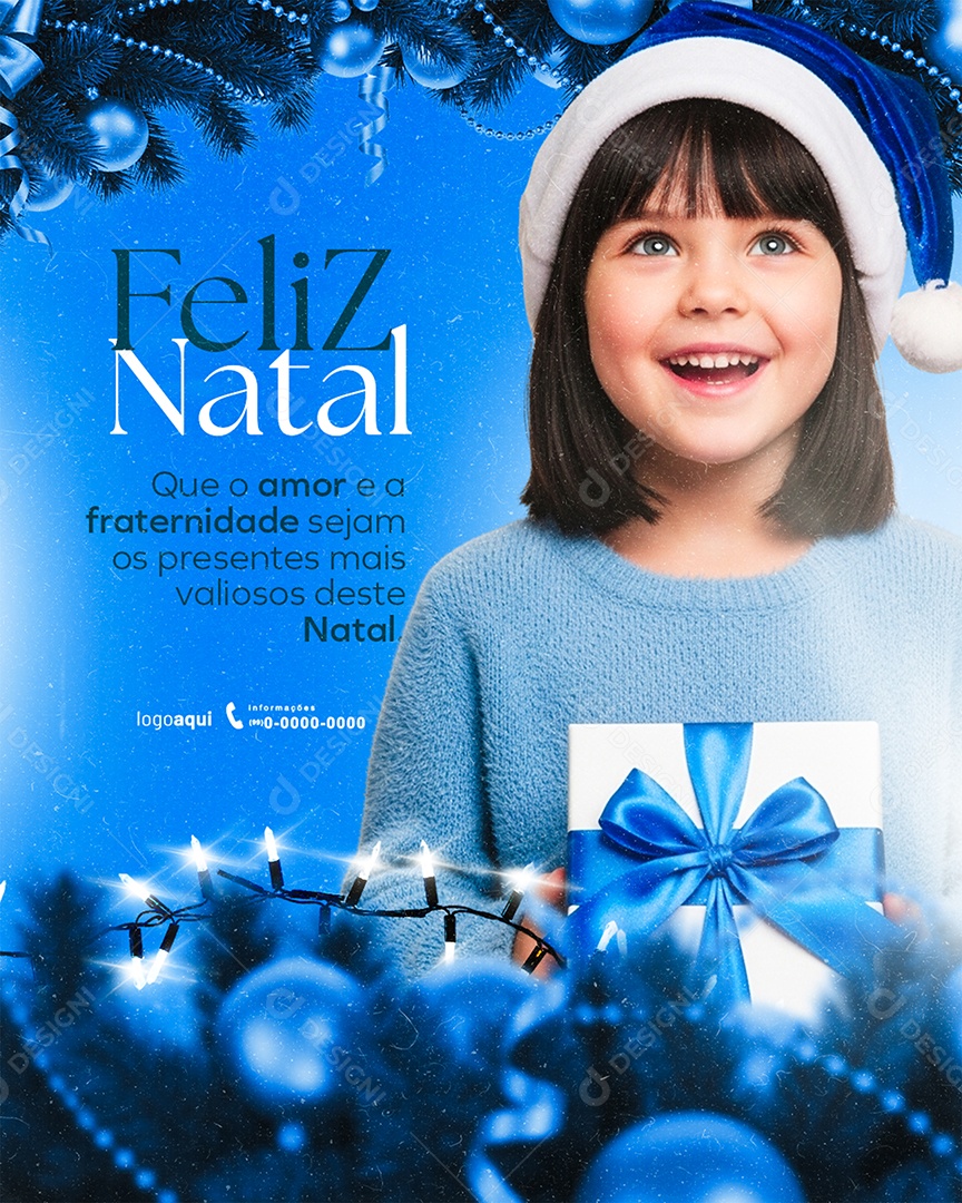 Feliz Natal que o Amor e a Fraternidade Sejam Story Social Media PSD Editável