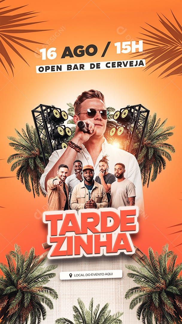 Flyer Story Tardezinha Social Media PSD Editável