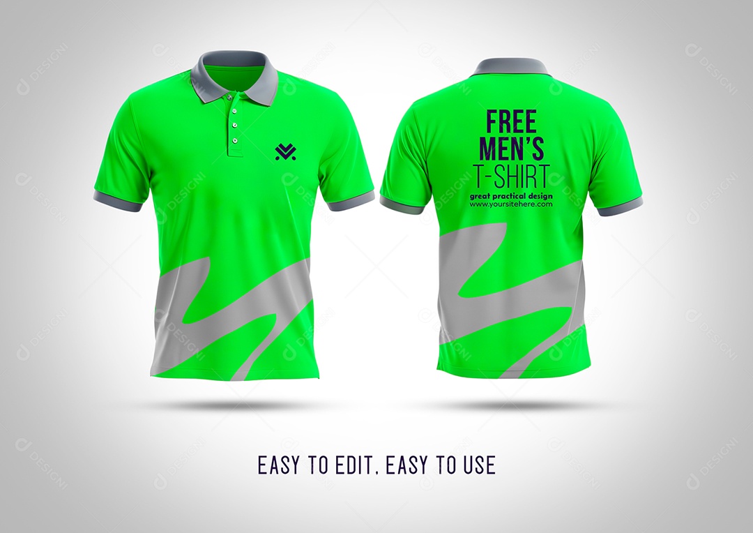 Mockup de Camisa Polo Para Composição PSD