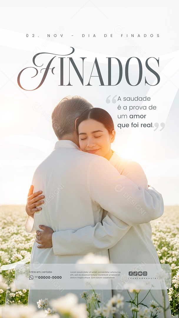 Story Dia de Finados 02 de Novembro Social Media PSD Editável