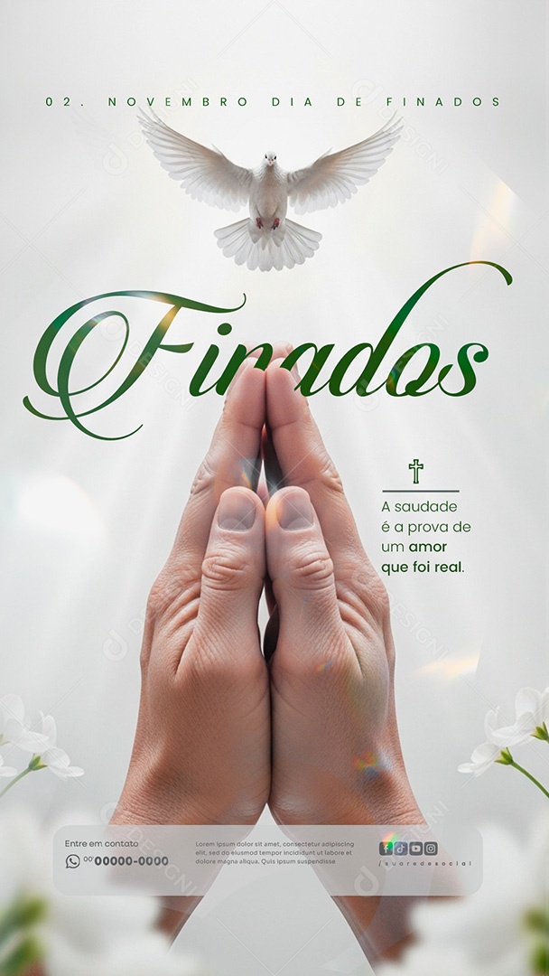 Story Dia de Finados 02 de Novembro Social Media PSD Editável
