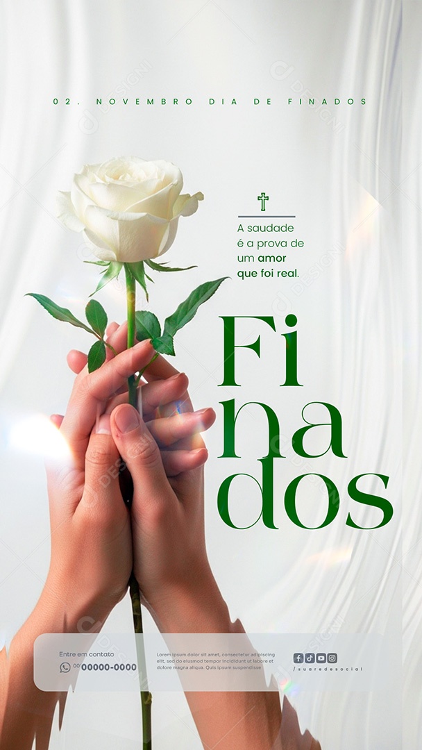 Story Dia de Finados 02 de Novembro Social Media PSD Editável
