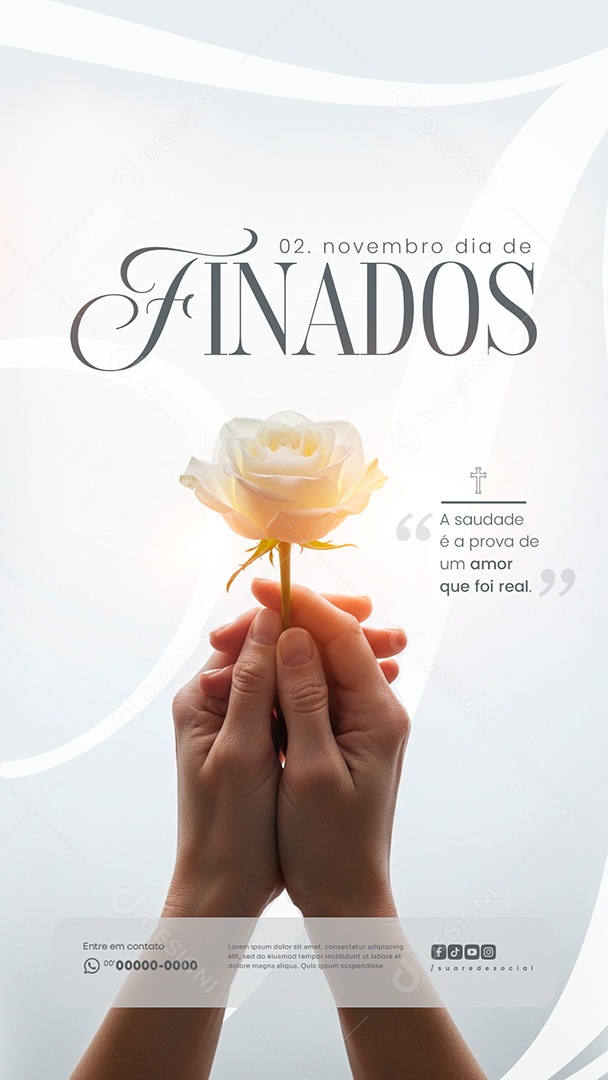 Story Dia de Finados 02 de Novembro Social Media PSD Editável