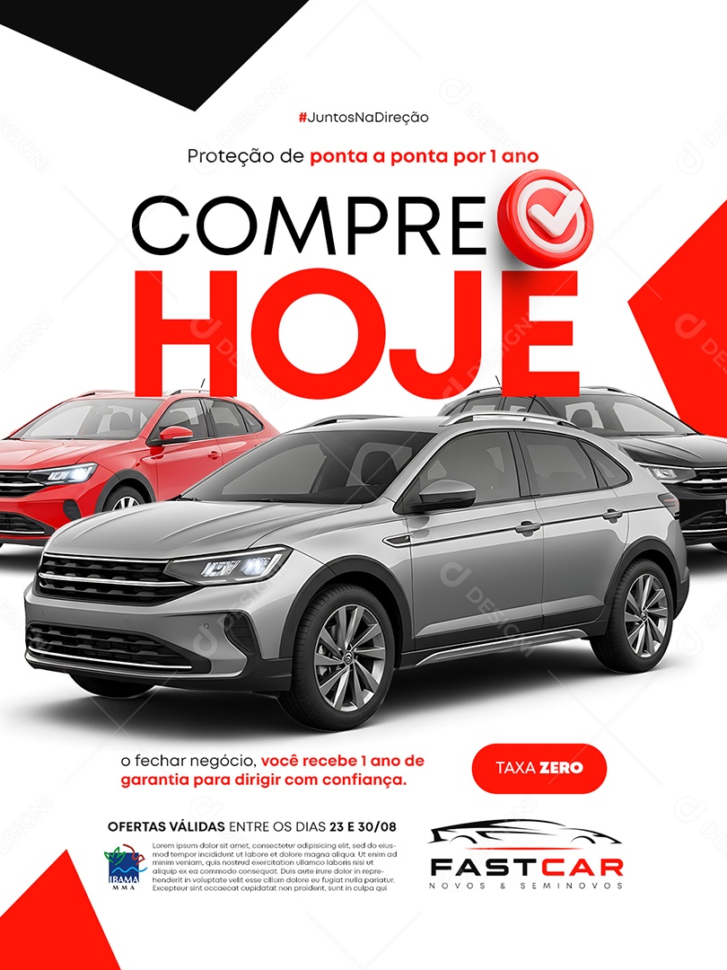 Concessionária Proteção de Ponta a Ponta Social Media PSD Editável