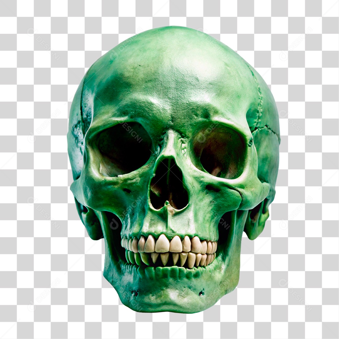 Caveira Antiga PNG Transparente