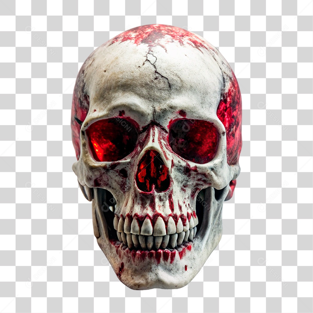 Caveira Antiga PNG Transparente