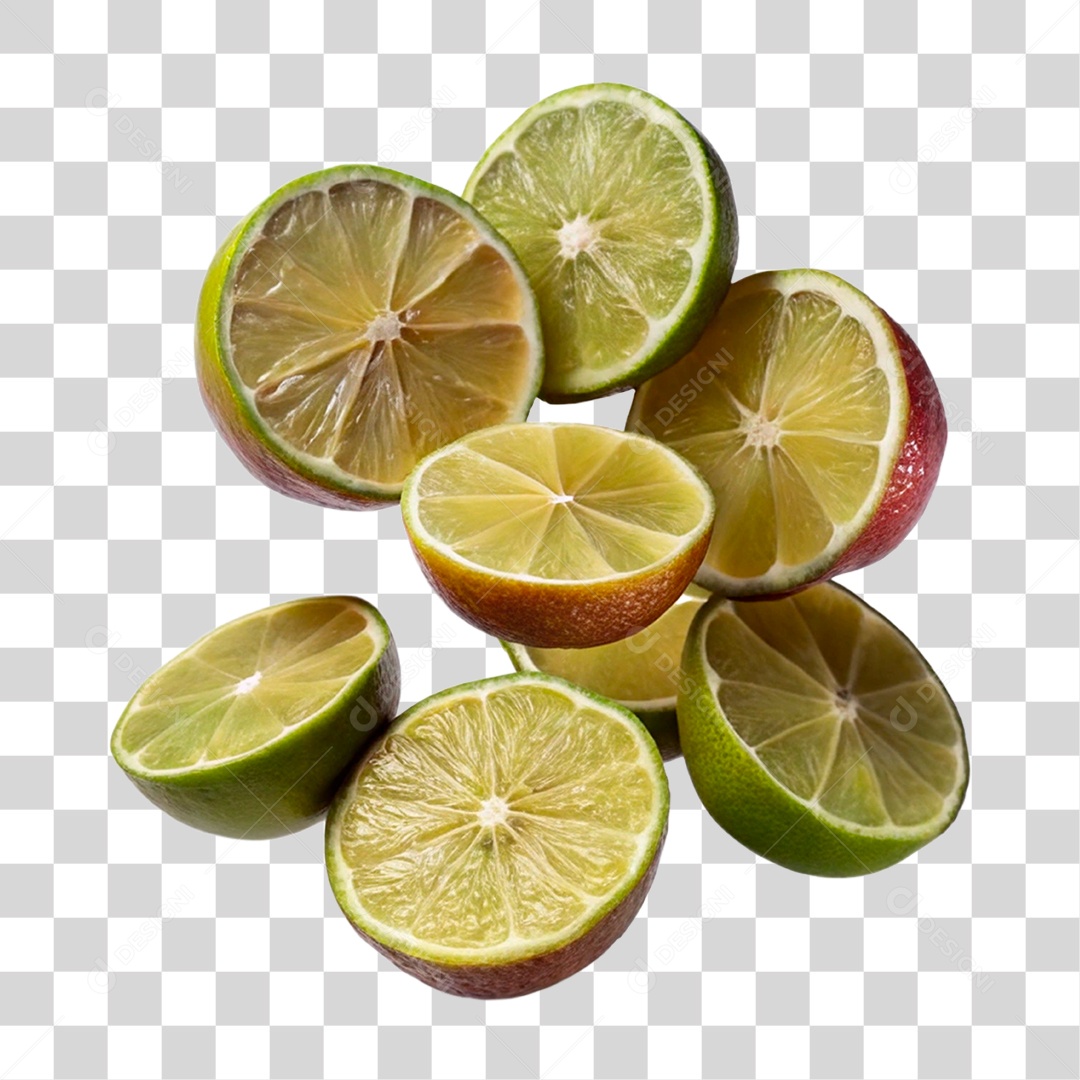 Limões Fatiados PNG Transparente