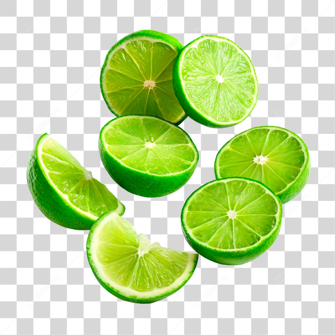 Limões Fatiados PNG Transparente