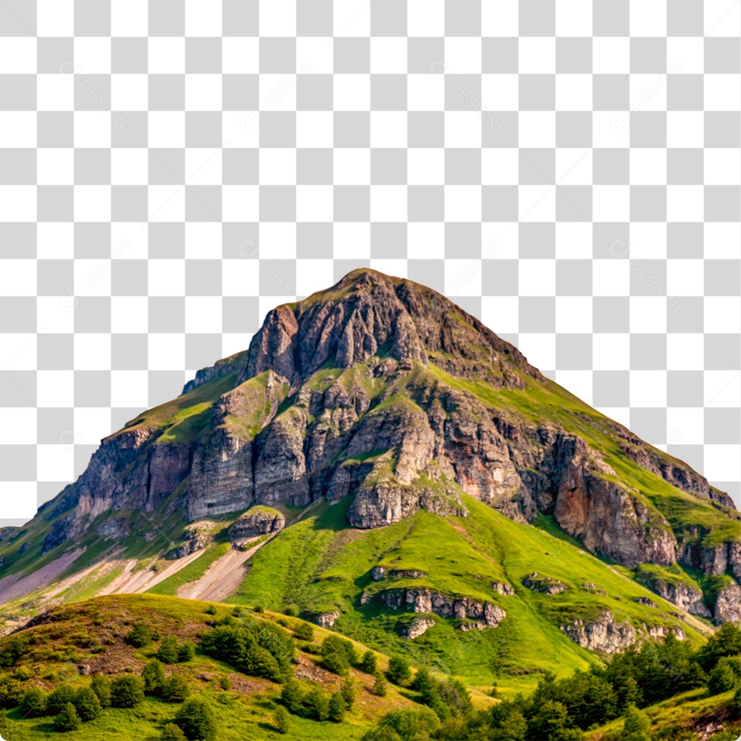 Montanha Rochosa PNG Transparente