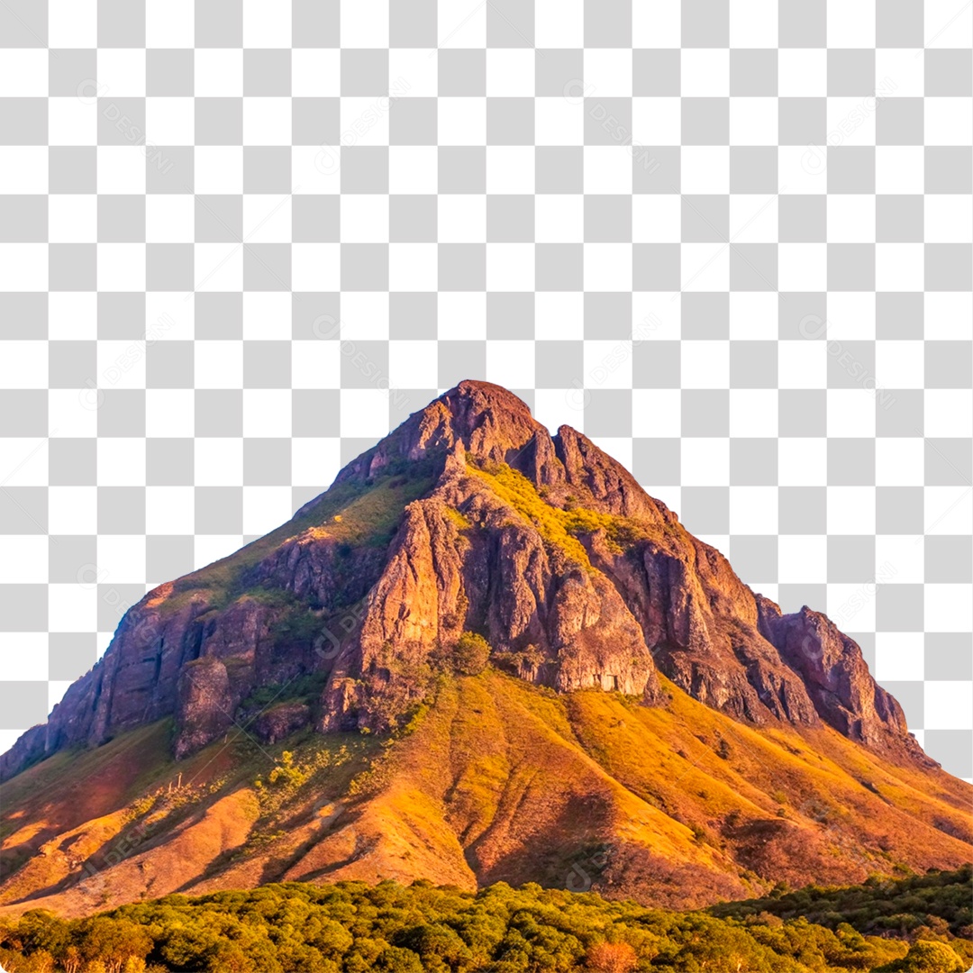 Montanha Rochosa PNG Transparente