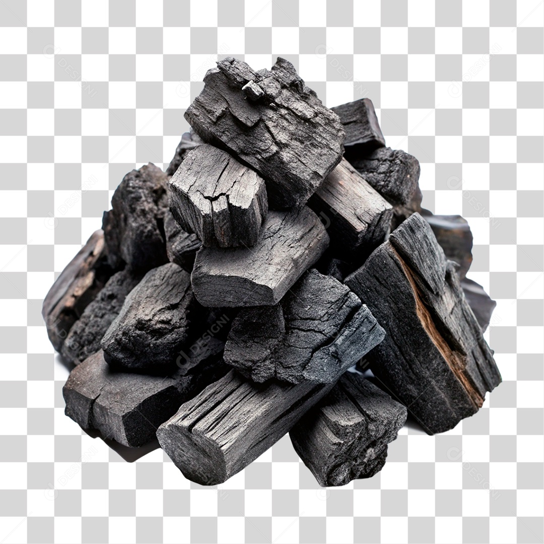 Pedaços de Carvão PNG Transparente