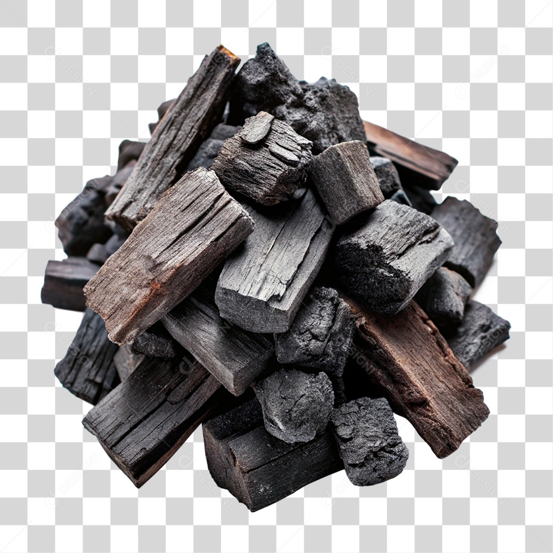 Pedaços de Carvão PNG Transparente