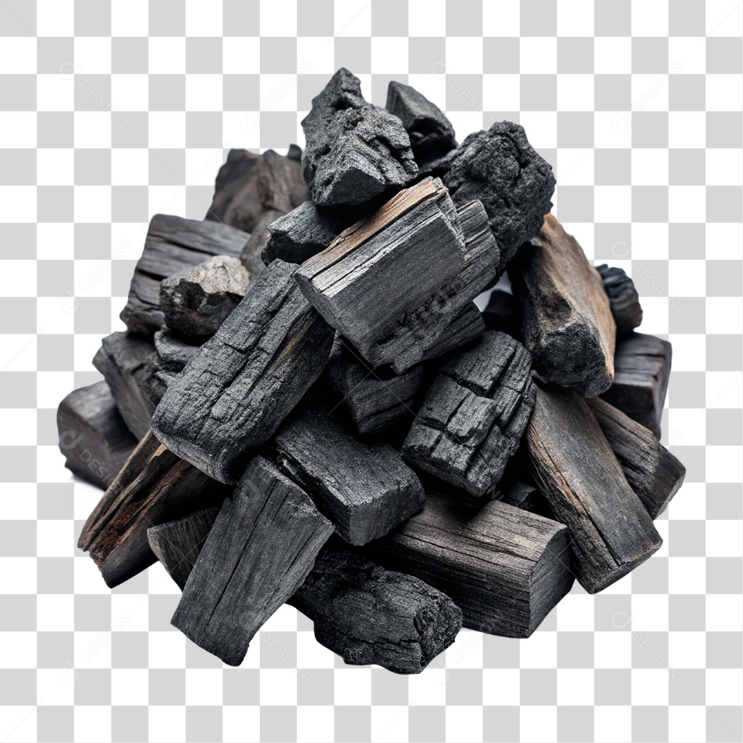 Pedaços de Carvão PNG Transparente