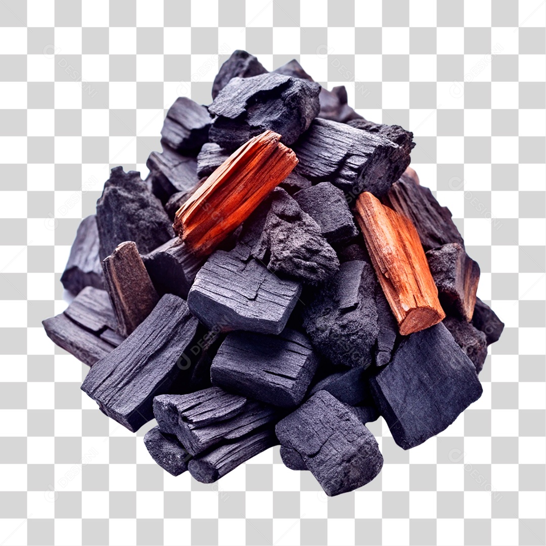 Pedaços de Carvão PNG Transparente