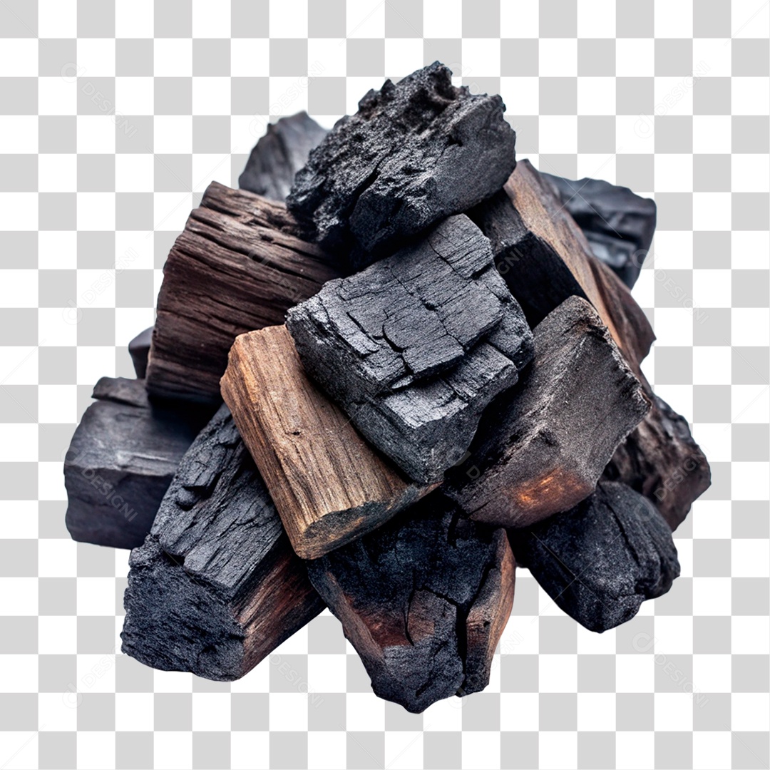 Pedaços de Carvão PNG Transparente