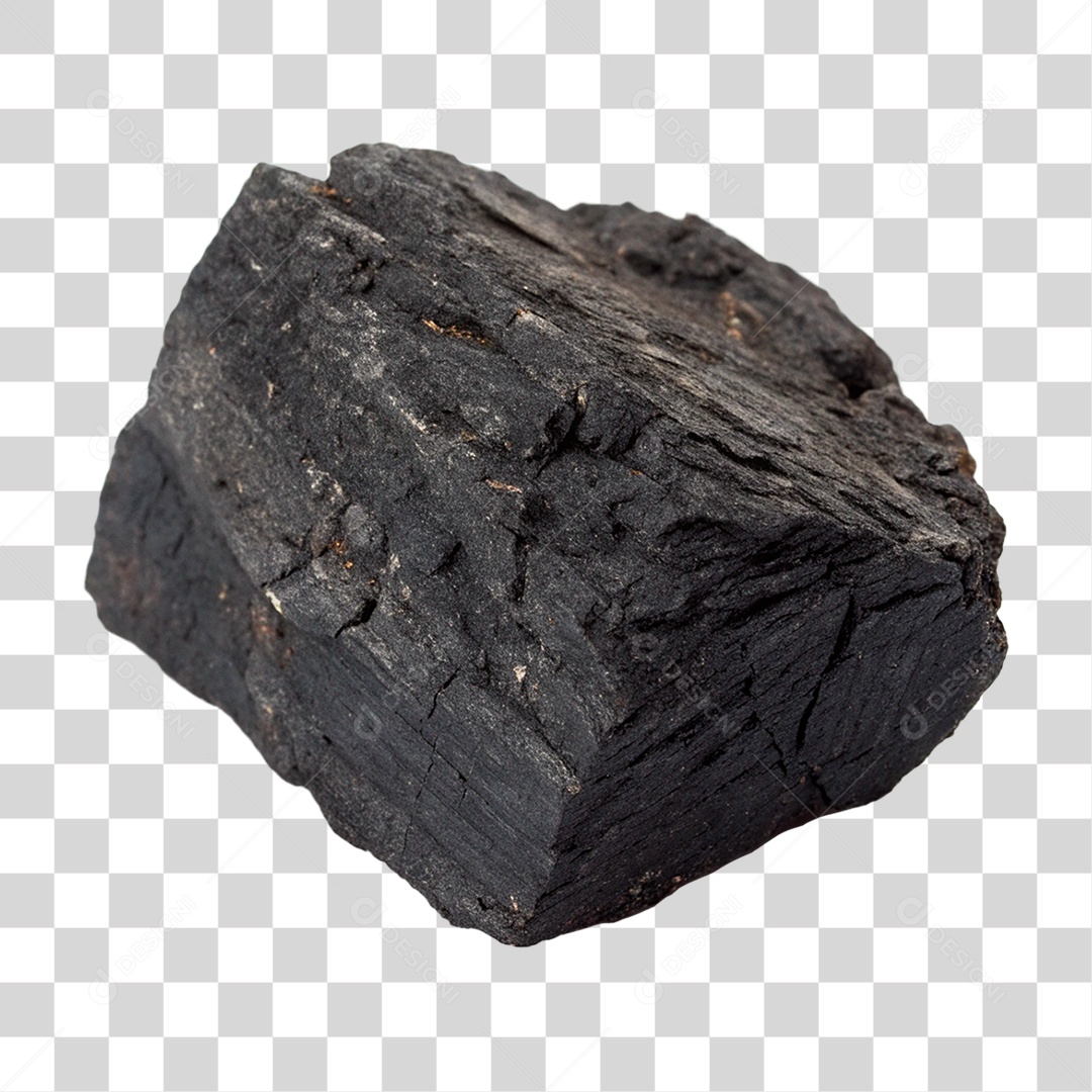 Pedaço de Carvão PNG Transparente