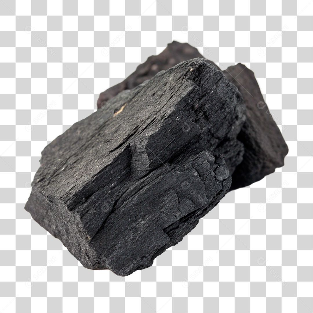 Pedaço de Carvão PNG Transparente