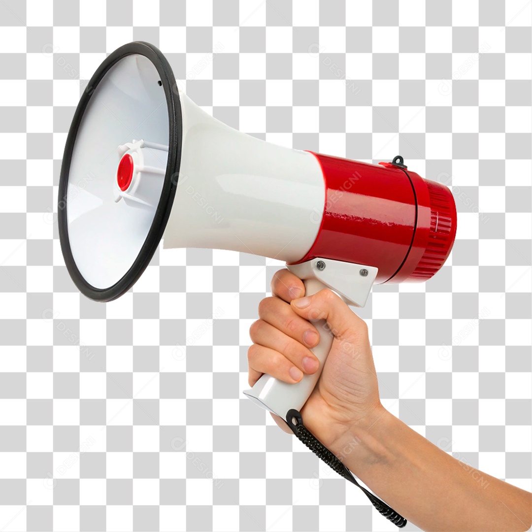 Mão Segurando Megafone PNG Transparente