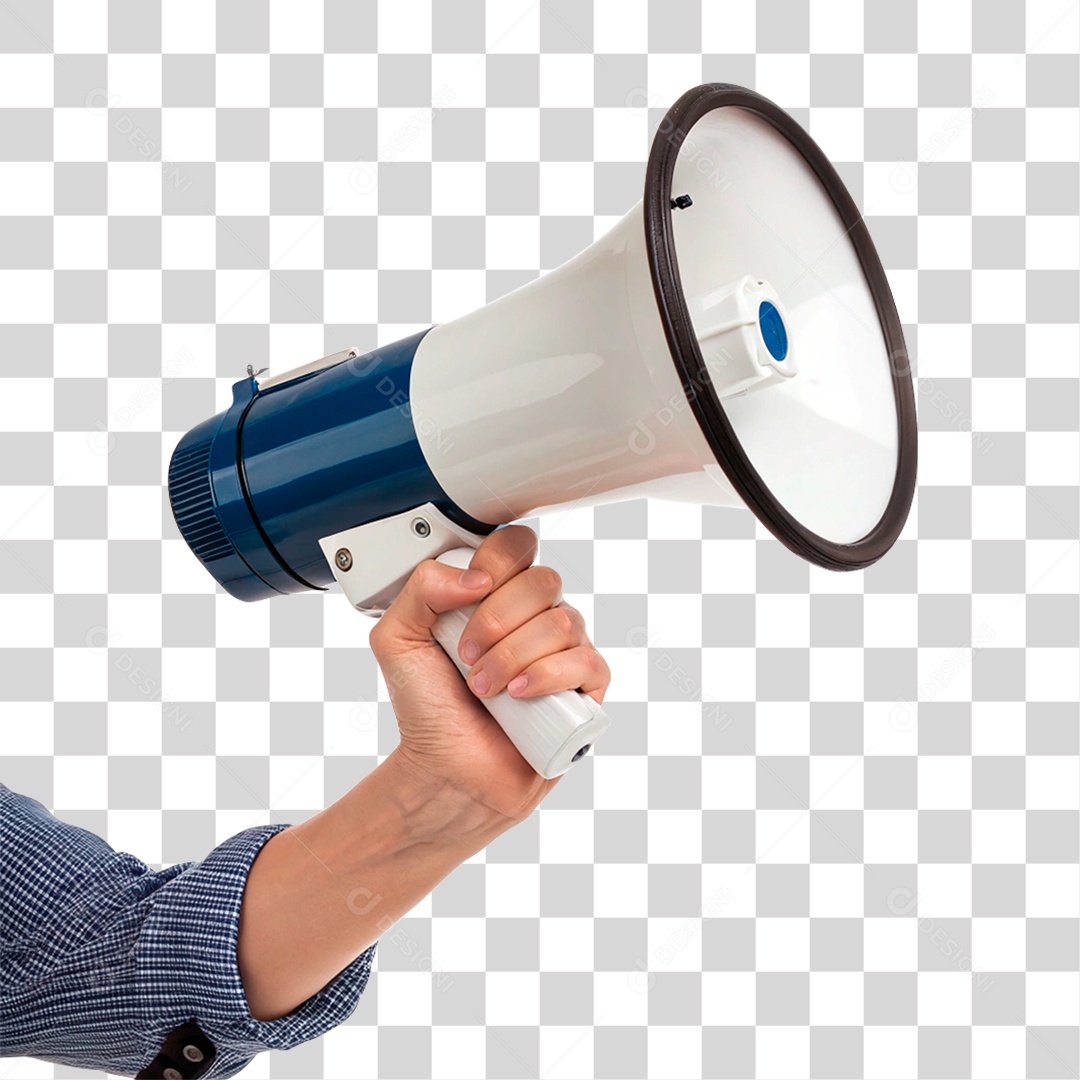 Mão Segurando Megafone PNG Transparente