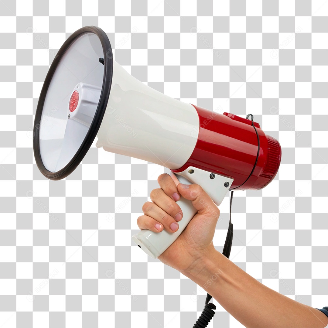 Mão Segurando Megafone PNG Transparente