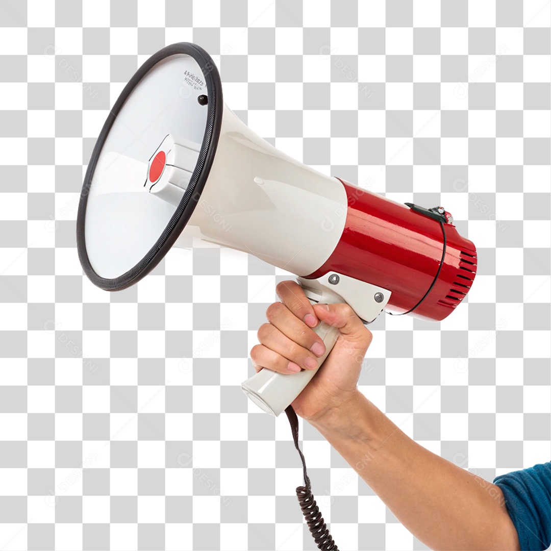 Mão Segurando Megafone PNG Transparente