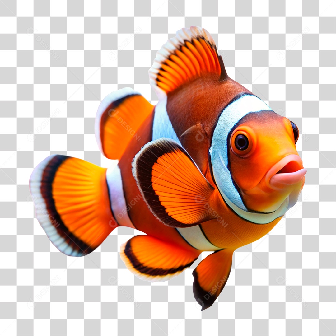 Peixe Palhaço PNG Transparente