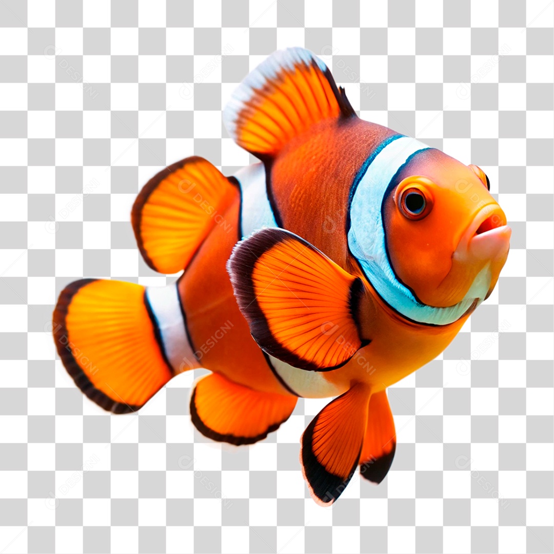 Peixe Palhaço PNG Transparente