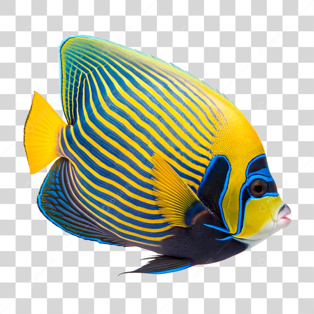Peixe Imperador PNG Transparente