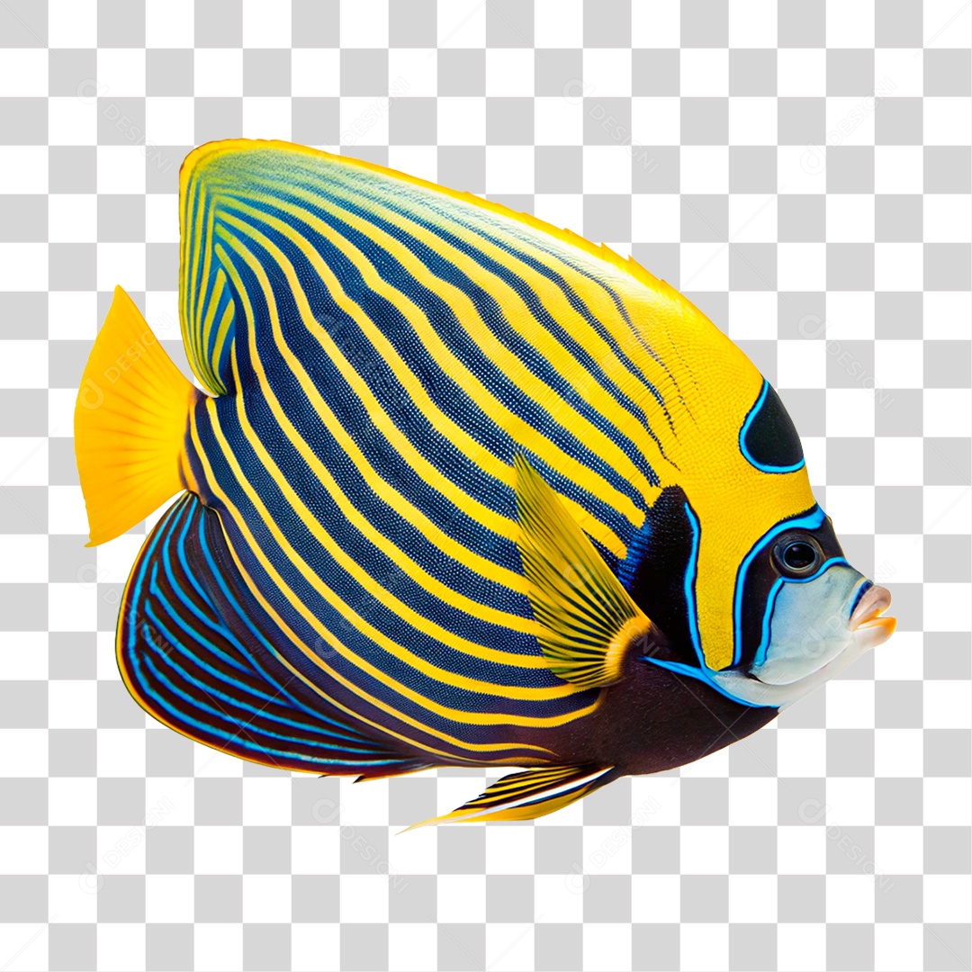 Peixe Imperador PNG Transparente
