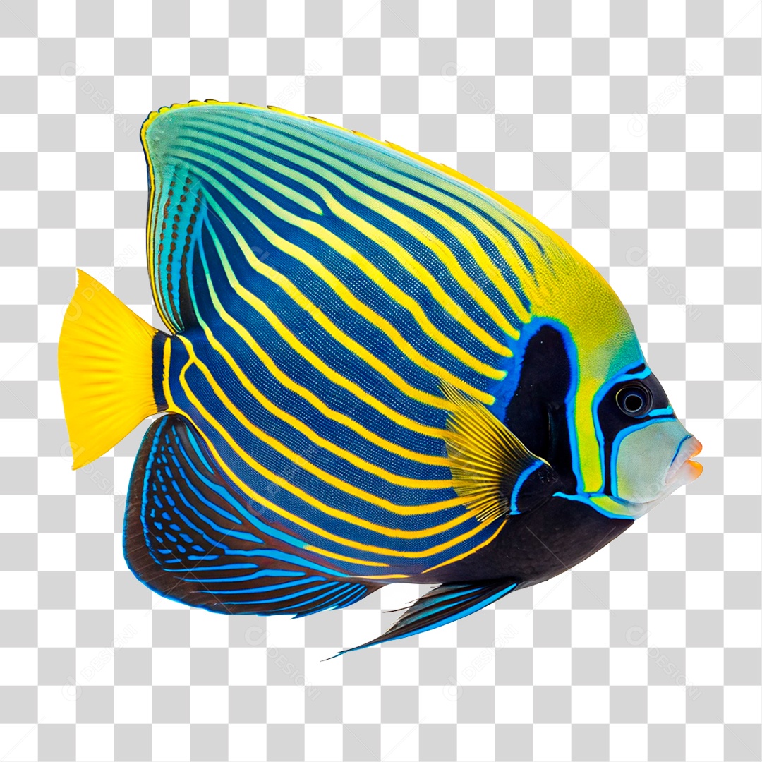 Peixe Imperador PNG Transparente