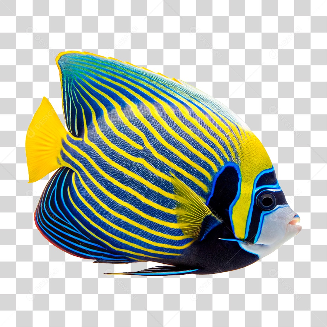 Peixe Imperador PNG Transparente