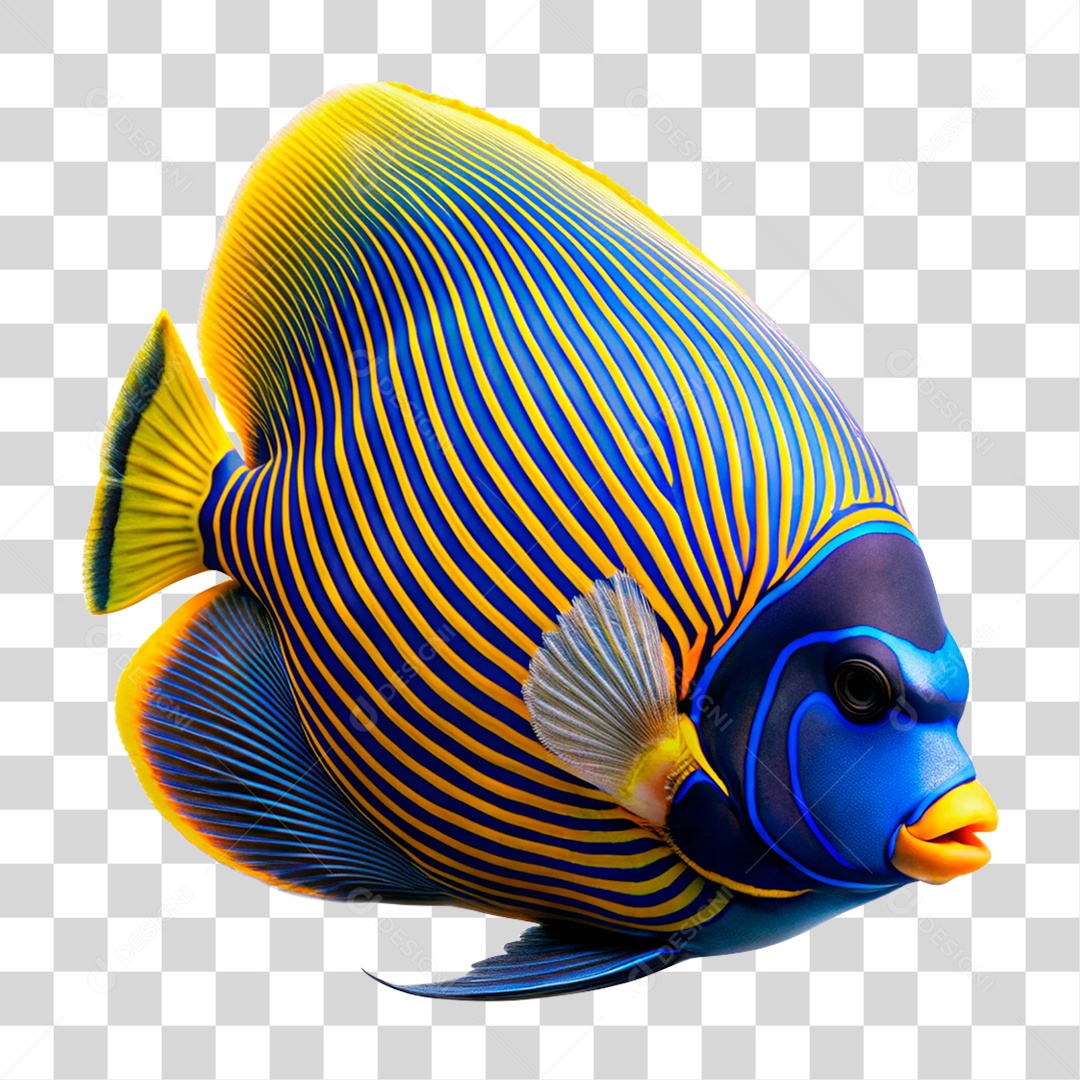 Peixe Imperador PNG Transparente