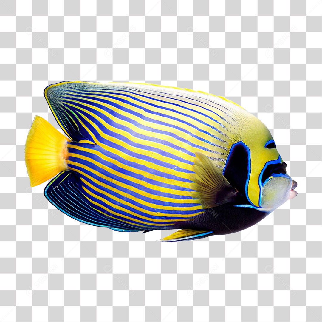 Peixe Imperador PNG Transparente