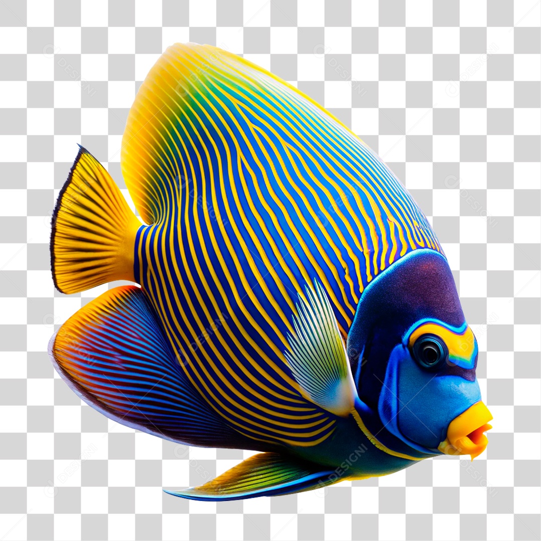 Peixe Imperador PNG Transparente