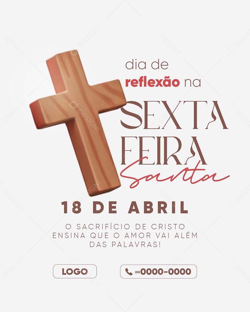Sexta-feira Santa Social Media PSD Editável