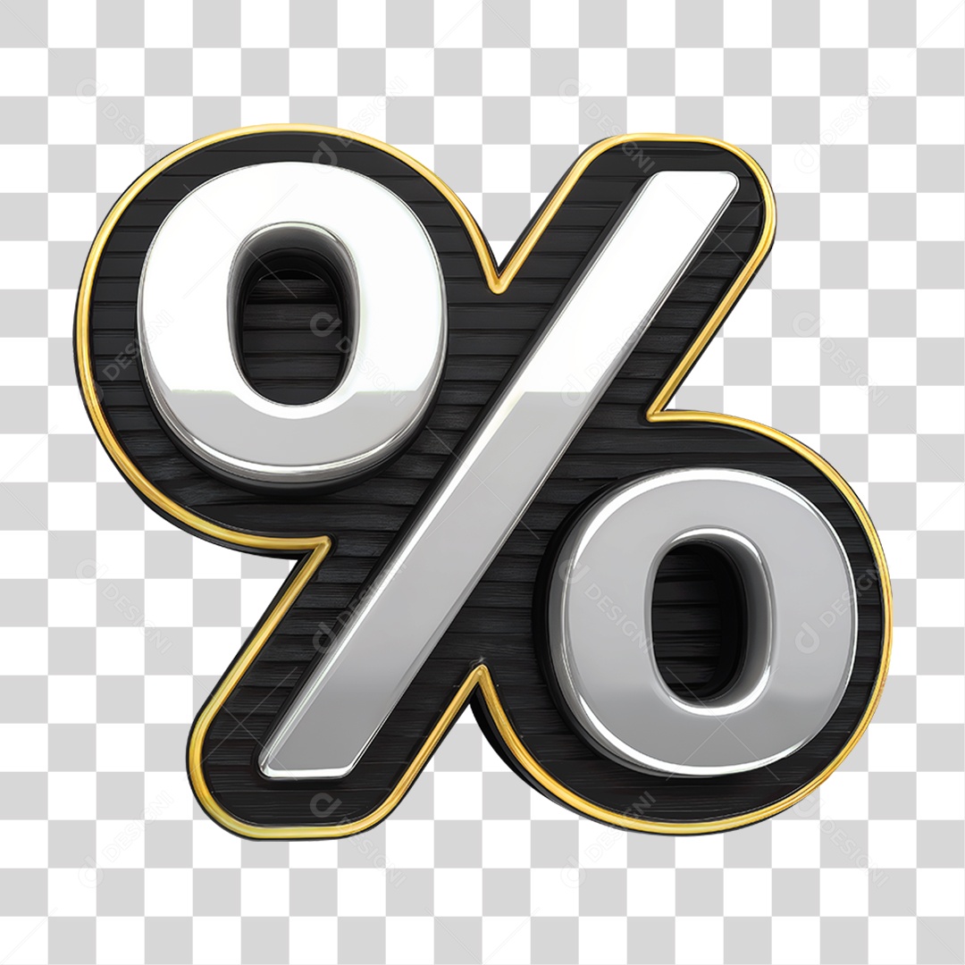 Símbolo de Porcentagem PNG Transparente