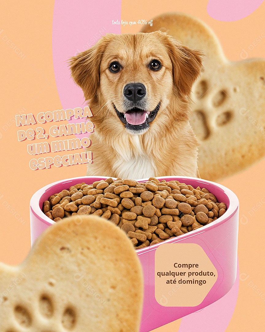 Campanha Semana do Amor Pet  Social media PSD Editável