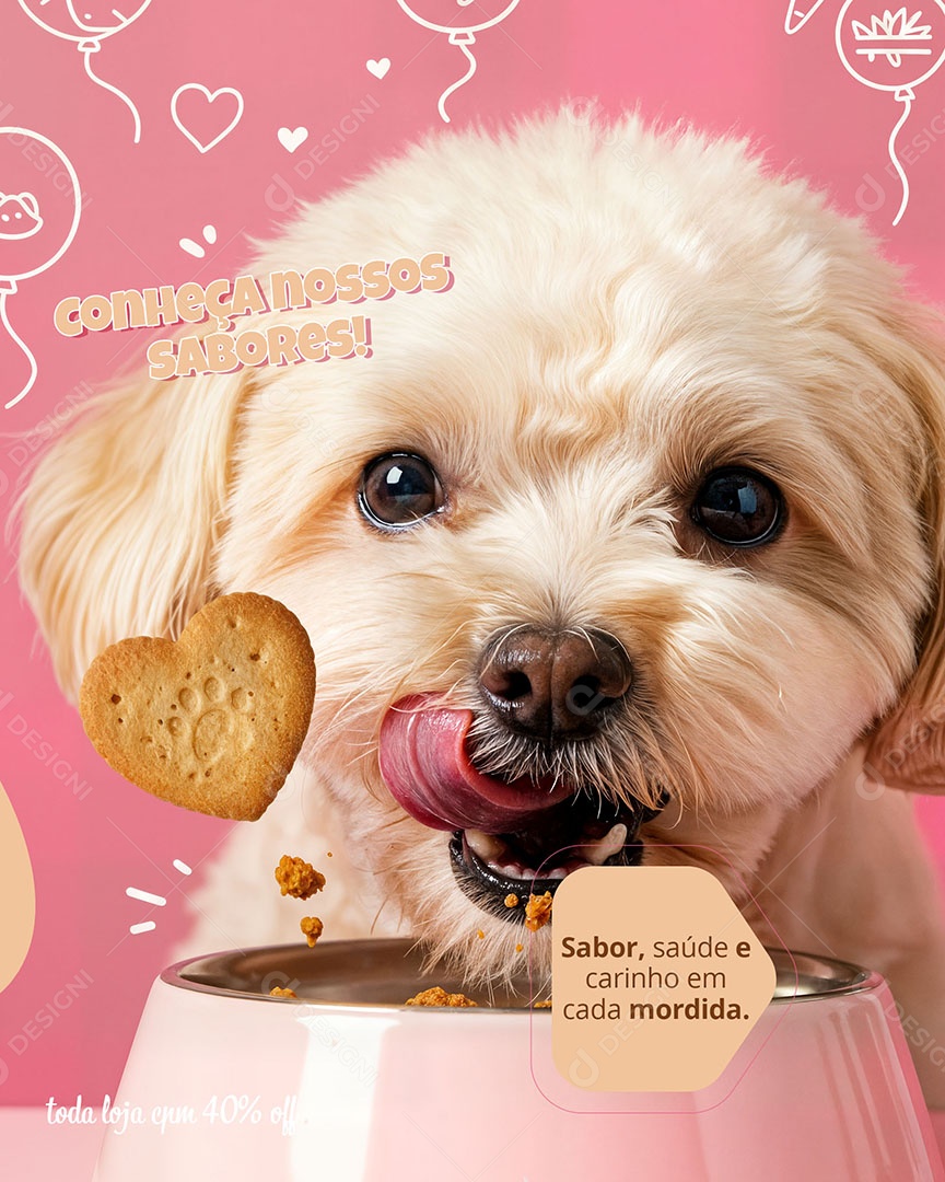 Campanha Semana do Amor Pet  Social media PSD Editável