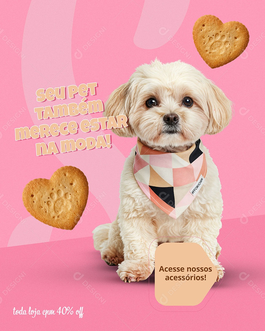 Campanha Semana do Amor Pet  Social media PSD Editável