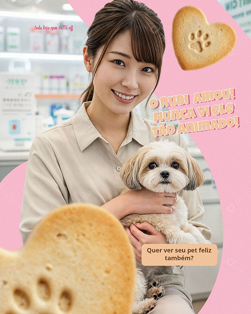 Campanha Semana do Amor Pet  Social media PSD Editável