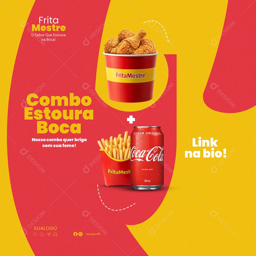 Crocante Até o Último Mordida PSD Editável