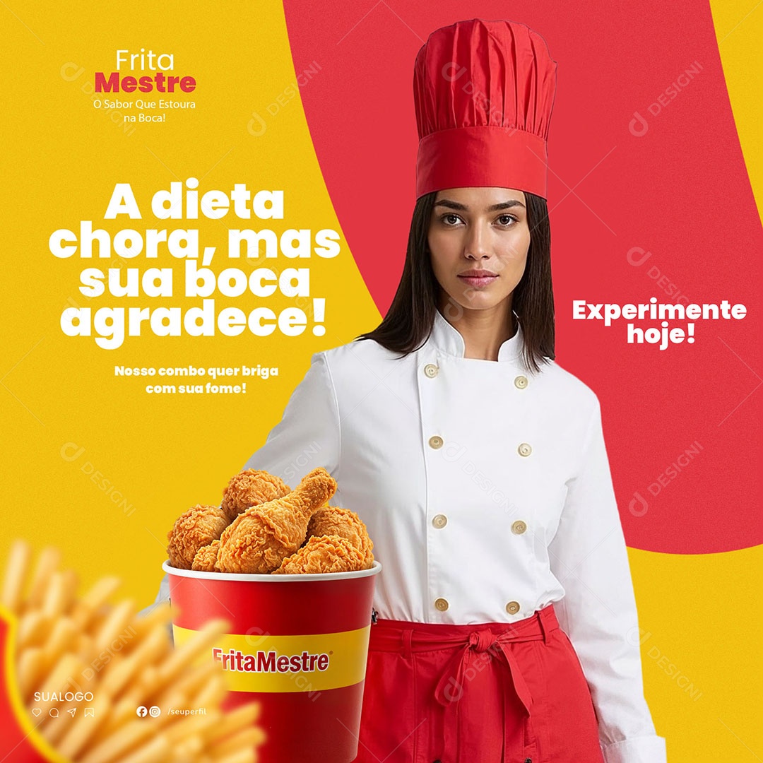 Crocante Até o Último Mordida PSD Editável